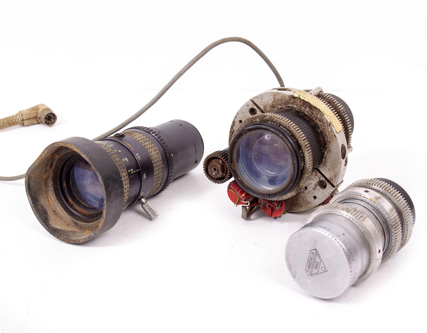 Objectif Lentille P. Angenieux Paris F.48g.10 1:4 Agrandisseur Avec
